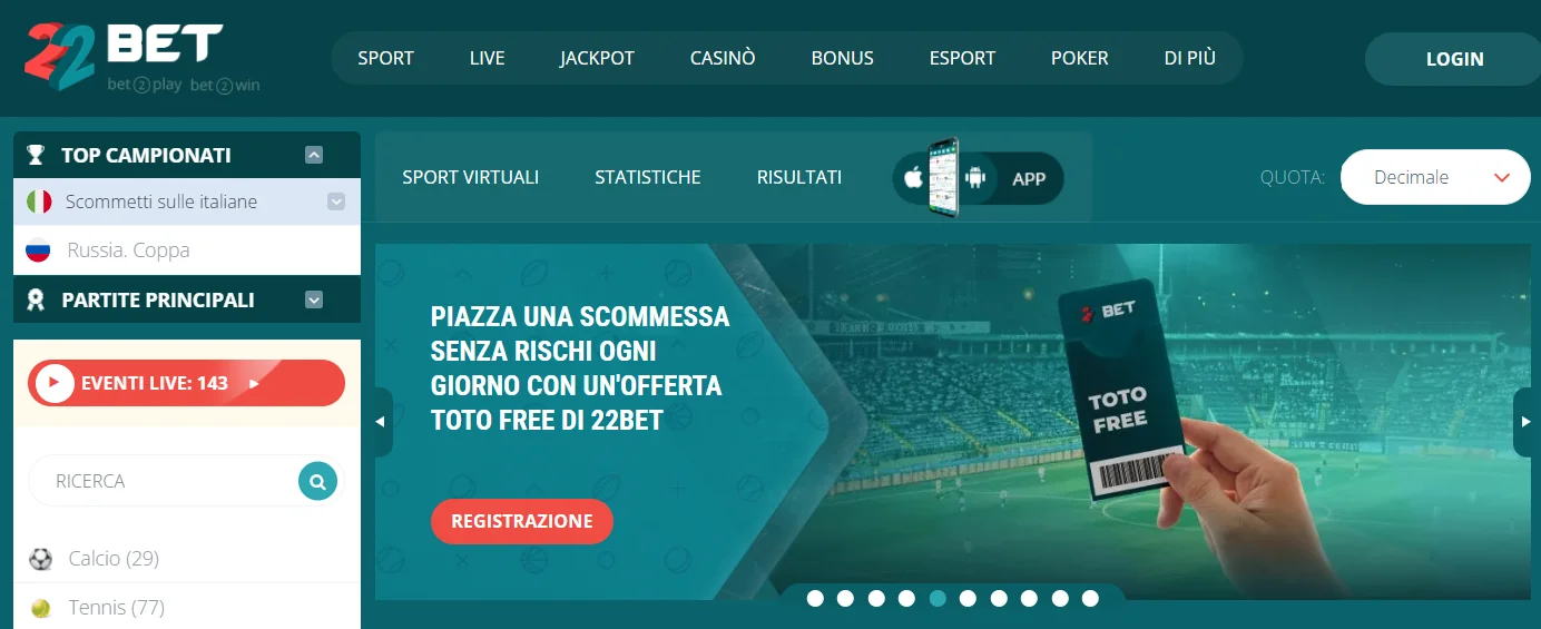 Recensione 22Bet Casino